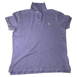 POLO RALPH LAUREN LAVENDAR POLO CUSTOM SLIM FIT SIZE LARGE USED